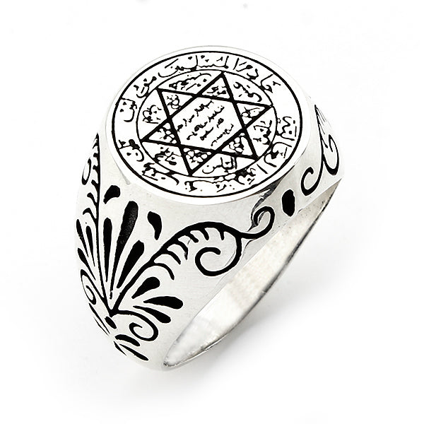 .925 Sterling Silver Star of David Ring